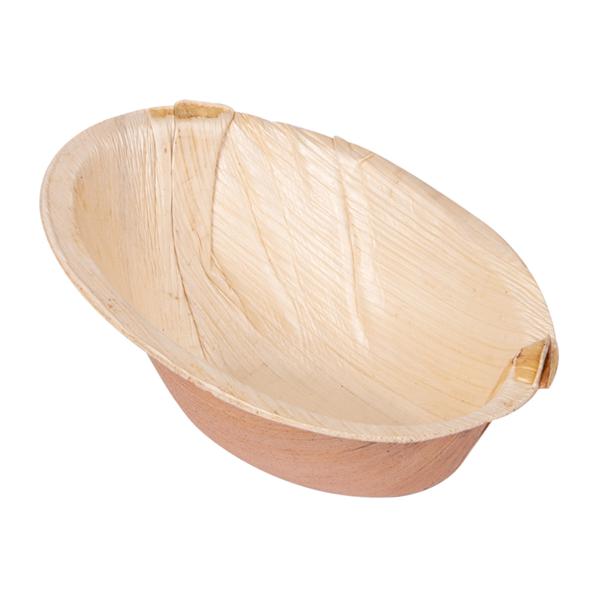 CIOTOLA OVALE CURVA "ARECA" 160ML CM.14X10X6,4 NAT CF=25PZ