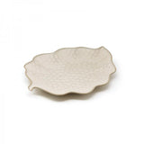 VASSOIO FOGLIA BEIGE22X17 STONEWARE "KYPSELI"