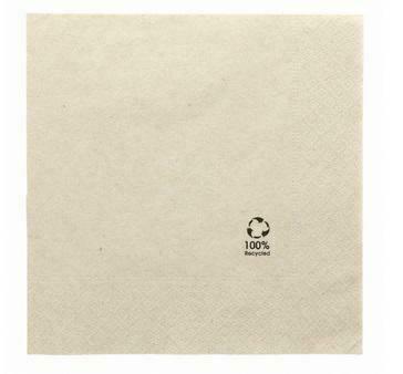 TOVAGLIOLO 33X33 2V CARTA RICICLATA ECO NATURAL CF=100PZ