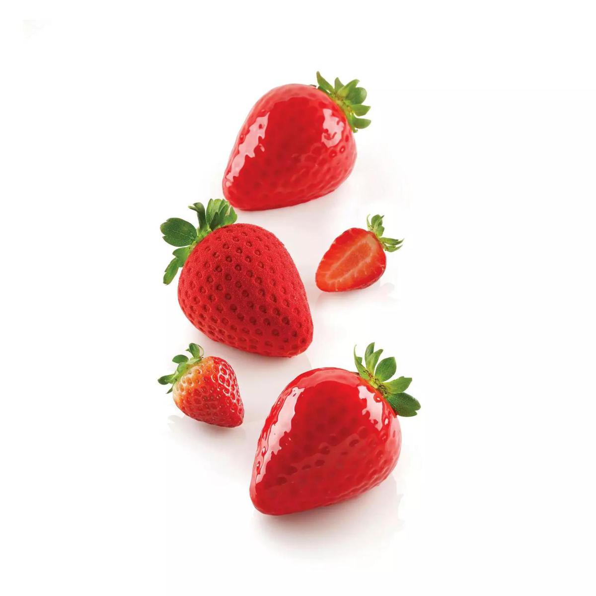 STAMPO IN SILICONE FORMA FRAGOLA 60X77X54Hmm