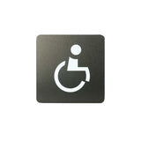 PITTOGRAMMA PVC NEROC/ST.BIANCA "DISABILE"