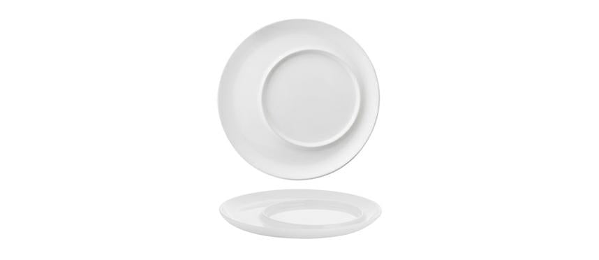 PIATTO GOURMET PRESENTAZIONE TONDO 33CM DOUBLE BIANCO