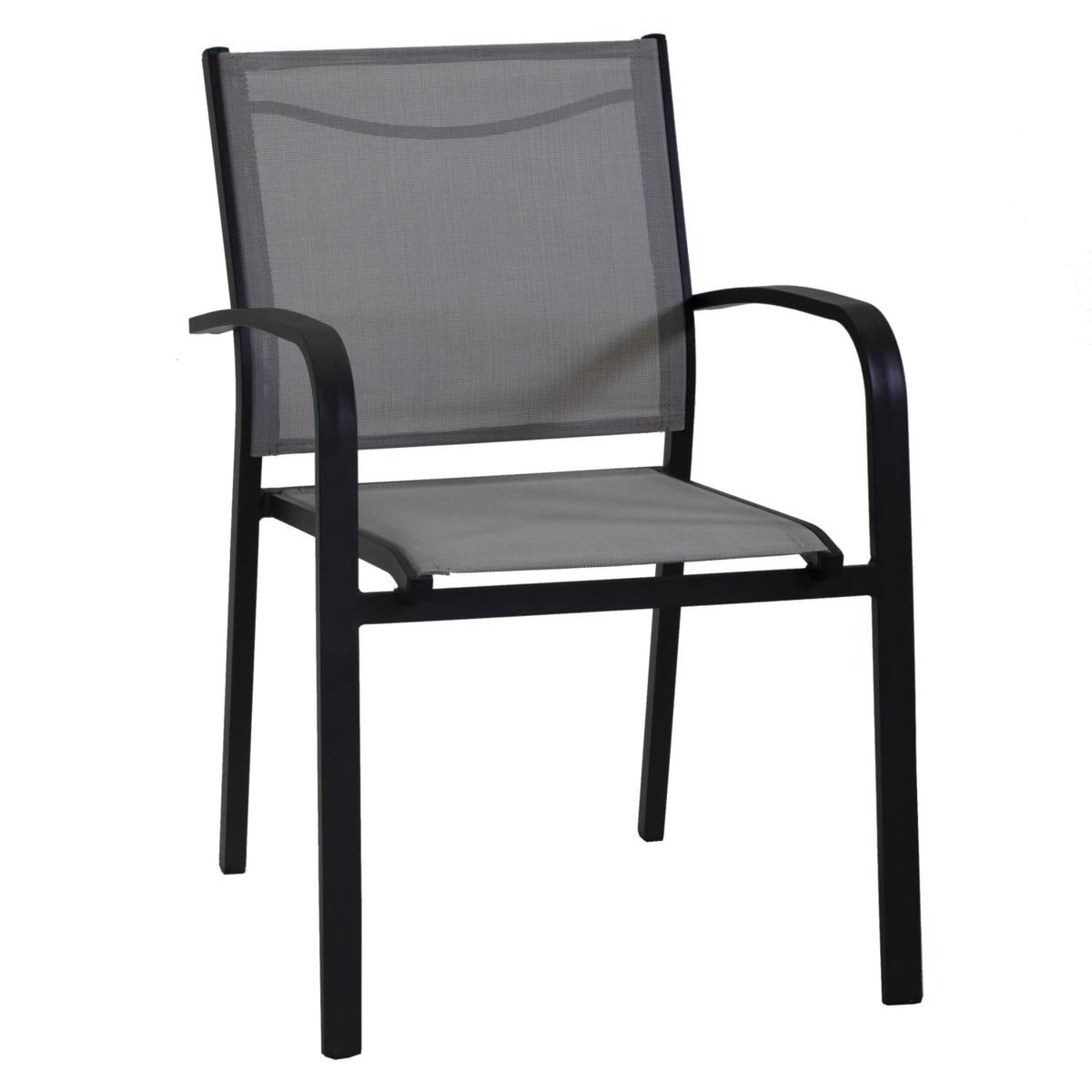 POLTRONA ALLUMUMINIOSULLIVAN COL.ANTRACITE 61x56CM H83,5