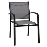 POLTRONA ALLUMUMINIOSULLIVAN COL.ANTRACITE 61x56CM H83,5