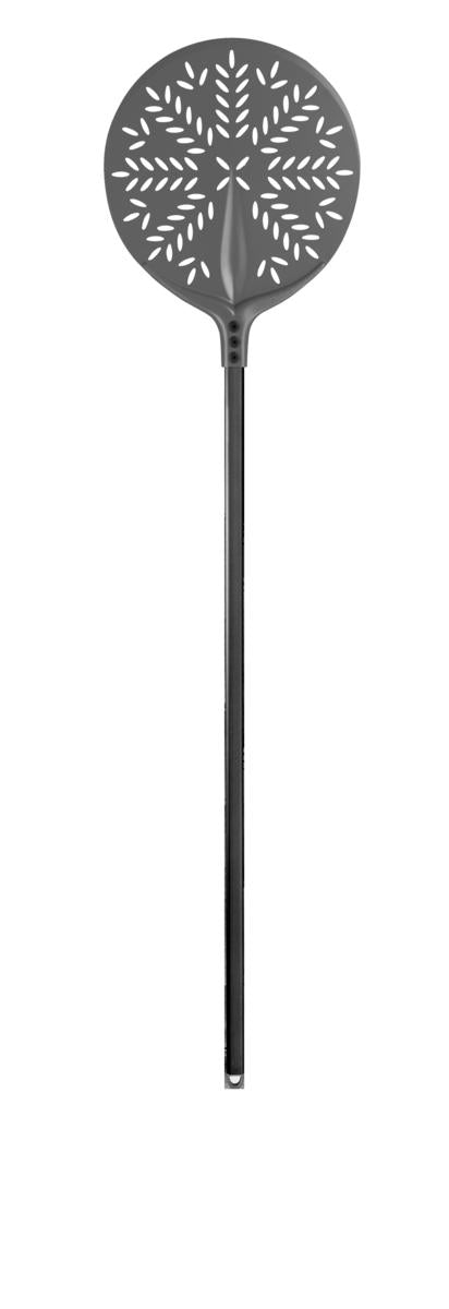 PALA PIZZA "TULIP60°" TONDA FORATA Ø33 MANICO 150CM
