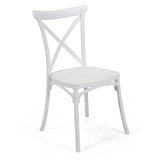 SEDIA PLASTICA CROSSBIANCO 47x51xH45,5/90