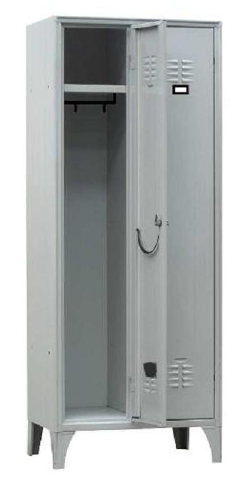 MULTISPOGLIATOIO 2POSTI SPORCO/PULITO SLIM MIS.360X500x1795H