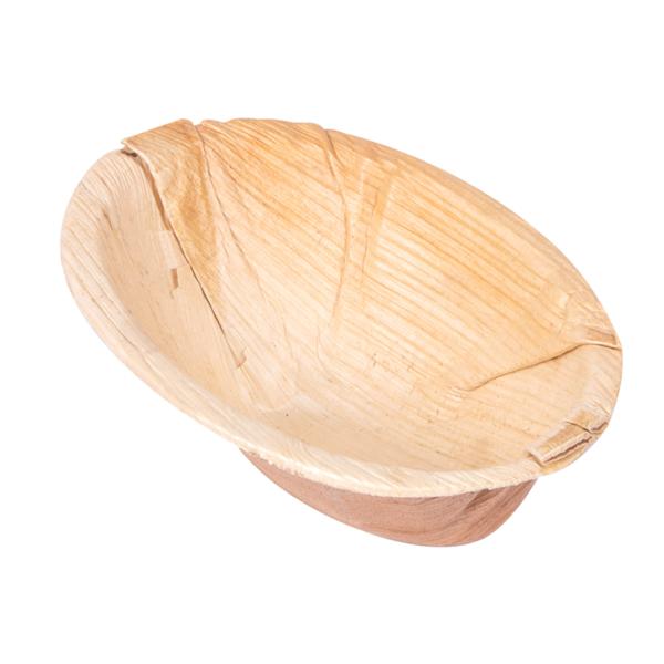 CIOTOLA OVALE CURVA "ARECA" 110ML CM.12X8,6X5 NAT CF=25PZ