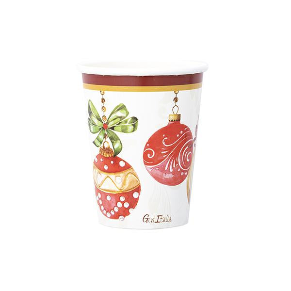 CF 8 BICCHIERI 250CCCHRISTMAS DECO