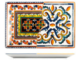PIATTO RETTANGOLARE 34X22 POSITANO STW DECORATO