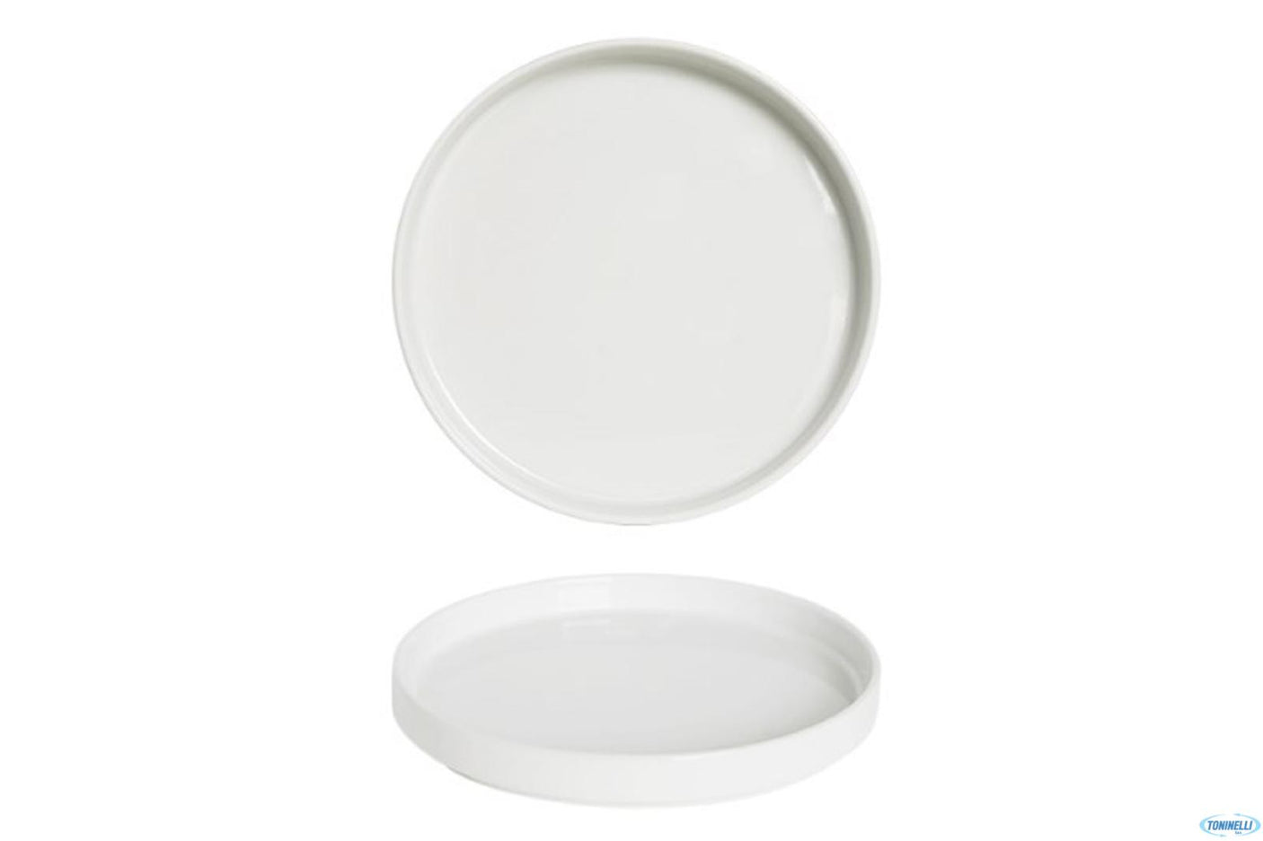 PIATTO PORCELLANA PIANO OSLO BIANCO NORDIC 28CM