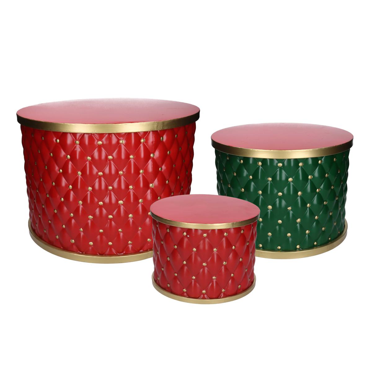 TAMBURO METALLO 1-3 VERDE ROSSO 50X34.5