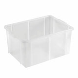 CONTENITORE SOVRAPPONIBILE DIAMANTE 62X40XH30 60LT TRASPAREN