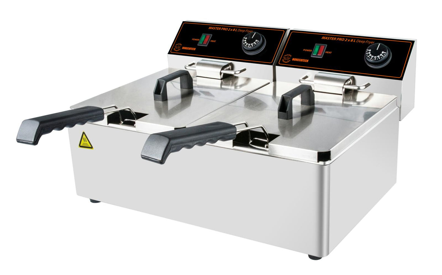 FRIGGITRICE DA BANCOELETTRICO 3250W + 3250W 8LT+8LT