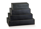 SCATOLA ASPORTO CART.ACC.AVANA/SETA NERO 30X24X8CM CF=50PZ