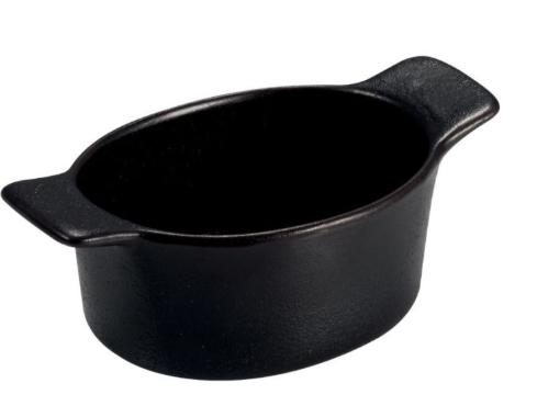 MINI CASSERUOLA RUPIS OVALE NERA 5,5x10 h 4 cm