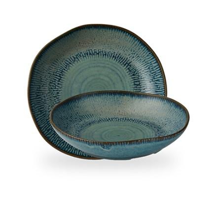 PIATTO FONDO CASCADESAPPHIRE BLUE NATURAL 25CM CHURCHILL