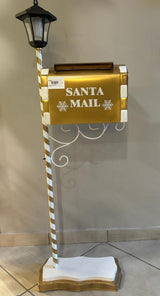 LAMPIONE CON MAILBOX44X21X127 COL ORO E BIANCO