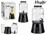 CARAFFA REFRIGERATA SU SUPPORTO NERO