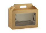 VALIGETTA C/FINESTRAIN CARTONE 24X24X18H AVANA
