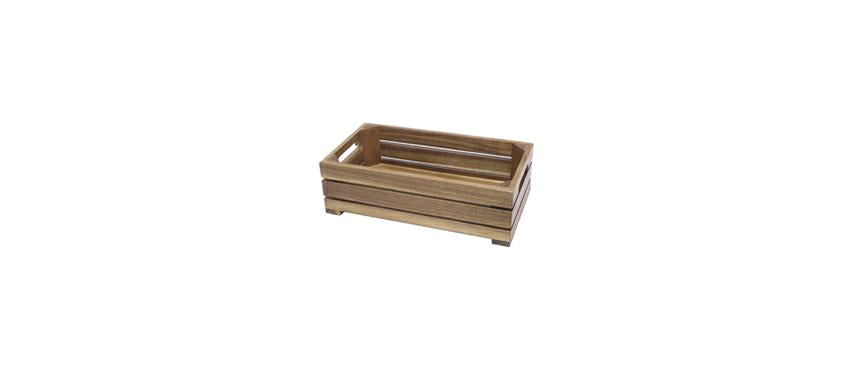 E.BUFFET ACACIA CASSETTA LISTELLO GN 1/4 H.10