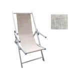 SDRAIO "LUX BEACH" C/STRUTT.ALLUMINIO GRIGIA