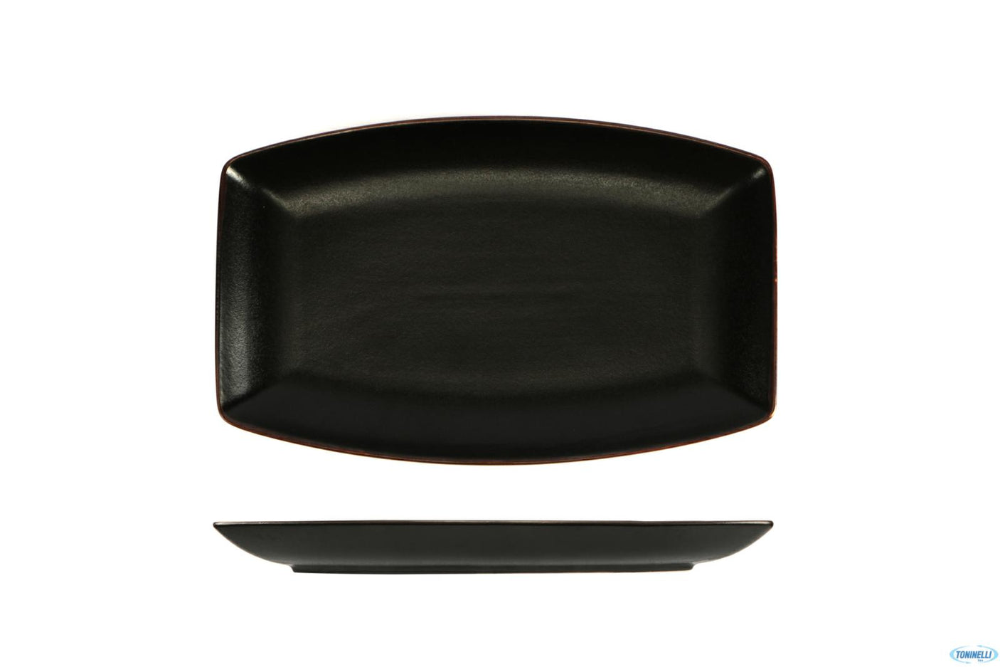 VASSOIO RETTANGOLARECM.27X16 STROMBOLI NERO