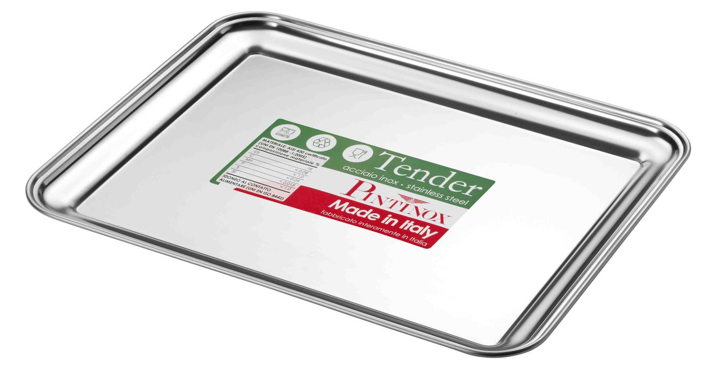 VASSOIO RETTANGOLARE40CM TENDER INOX