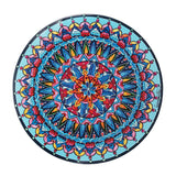 POLYCHROMOS TOVAGLIETTA AZZURRA MELAMINA DESIGN MANDALA Ø34