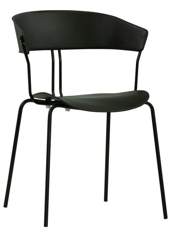 POLTRONCINA STRUTTURA METALLO VERNICIATO NERA