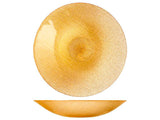 CENTROTAVOLA IN VETRO 40CM CHARM GOLD EFF.GLITTER