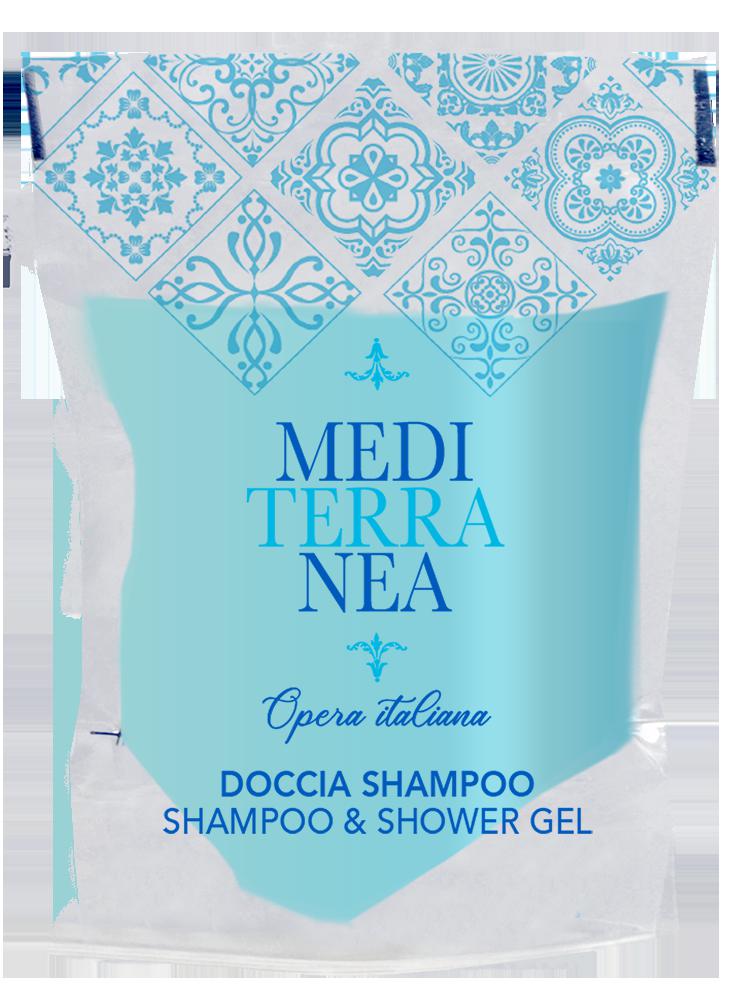 DOCCIA/SHAMPOO MYA TERRANEA  STAND-UP 20ML CF=500PZ