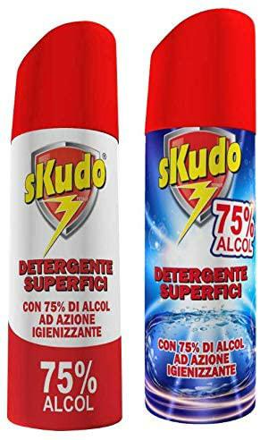 DETERGENTE SUPERFICISKUDO CON 75% ALCOL SPRAY 200ML