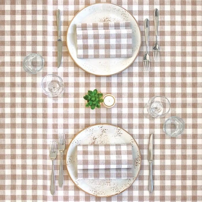 COPRIMACCHIA 100X100AIRLAID OSTE NOCCIOLA CF=25PZ