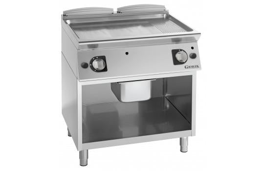 FRY-TOP A GAS DOPPIOLIS/RIG CRX A GIORNO 14KW 800X700X900