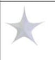 STELLA PIEGHEVOLE TESSUTO EFFETTO GLITTER ARGENTO CM135X135