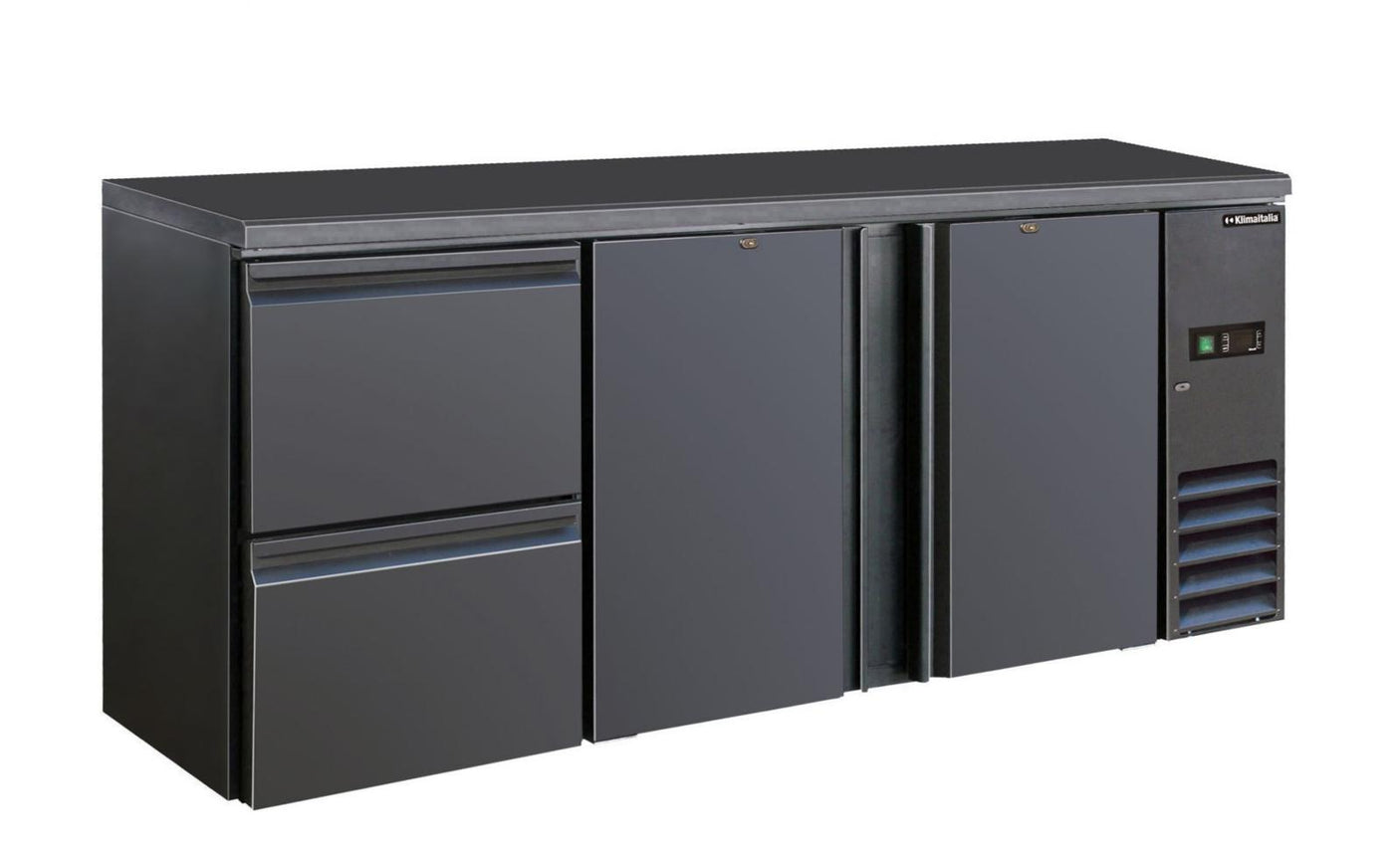 FRIGO RETROBANCO 2PORTE BB322SD 0/+10°C 2002x513x860 mm