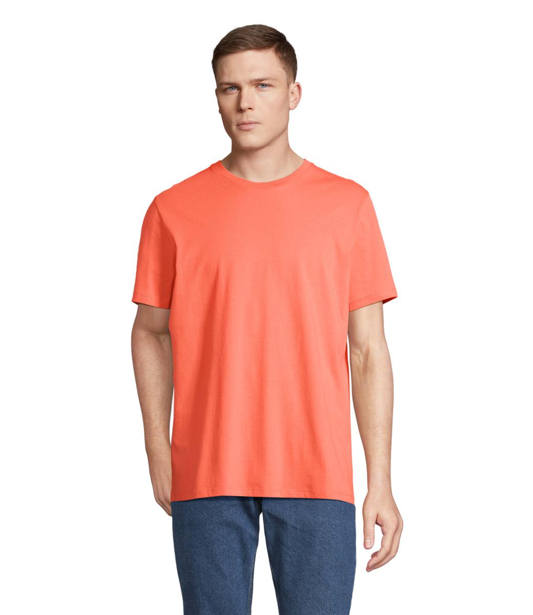 T-SHIRT UNISEX MANICA CORTA MOD.LEGEND COLORE POP ARANCIO