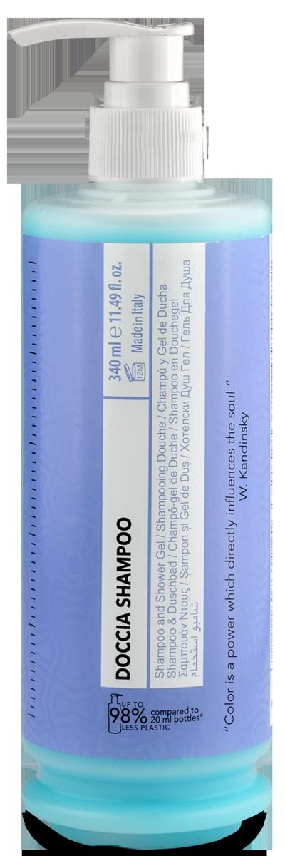 DISPENSER DOCCIA SHAMPOO REFIL AZZURRO OPACO 340ML COLOR