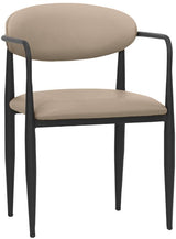 POLTRONCINA STRUTTURA METALLO VERNICIATO TORTORA ECOPELLE