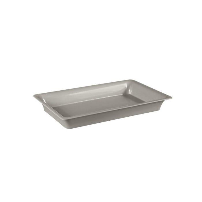 BACINELLA SLIM GN 1/4 H100 MIS.265X162 MELAMINA GRIGIA