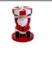 BASE ALBERO IN RESINA C/BABBO NATALE MAX H210 DIM.52X52XH63