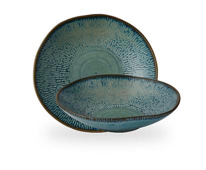 PIATTO FONDO CASCADESAPPHIRE BLU NATURAL 22CM CHURCHILL