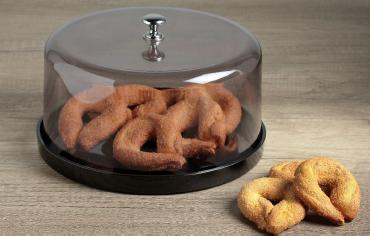 CAMPANA CON VASSOIO INGLESE FUME' DIAM 23