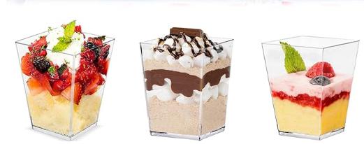 BICCHIERINO DESSERT 100ML IN PP CM.6,2X4,2X5H CF=25PZ
