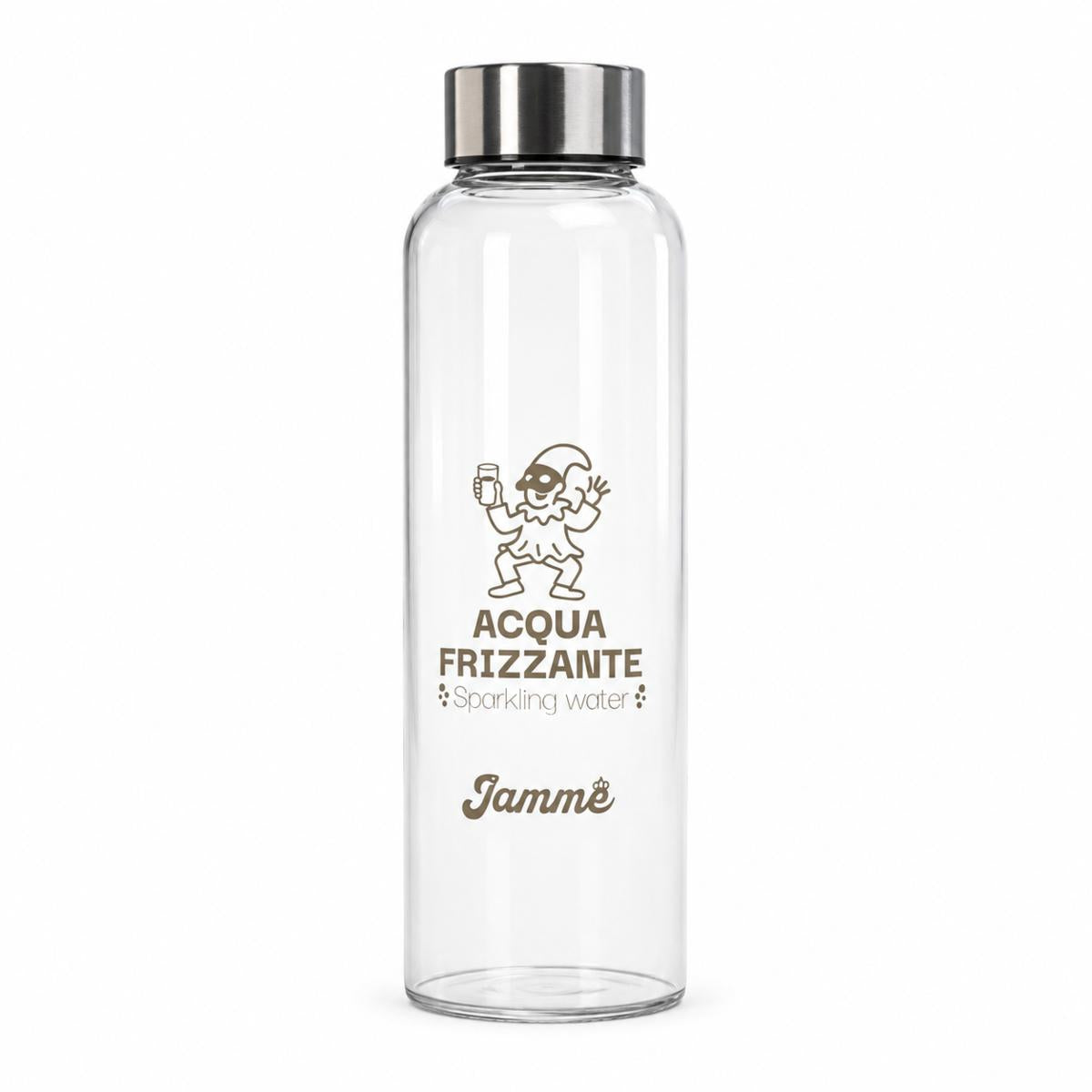 BOTTIGLIA VETRO LT 0.75 TAPPO ACCIAIO ACQUA FRIZZANTE JAMME
