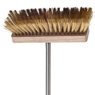 SPAZZOLA RETTANGOLARE LEGNO GRILL MANICO ACC.INOX