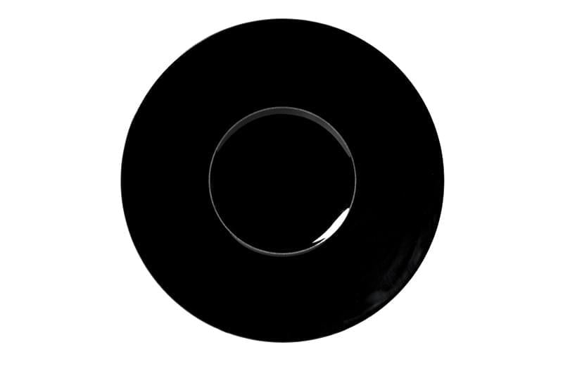 PIATTO PIANO GOURMET28CM NERO FUSION