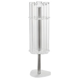 PORTA CONI GIREVOLE 5 FILE CON DISPENSER PLEXIGLASS