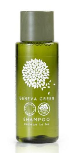 FLACONE SHAMPOO 30MLGENEVA GREEN CT=300PZ